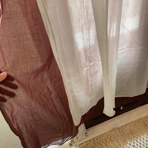 Double gauze curtain, brown, 100 x 138 cm