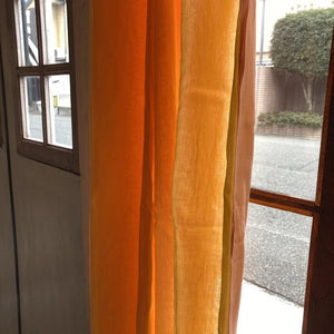 Double gauze curtain, orange, 100 x 138 cm