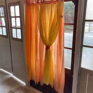 Double gauze curtain, orange, 100 x 138 cm