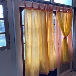 Double gauze curtain, orange, 100 x 138 cm