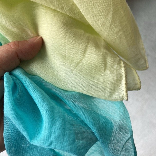 Double gauze curtain, turquoise, 100 x 138 cm