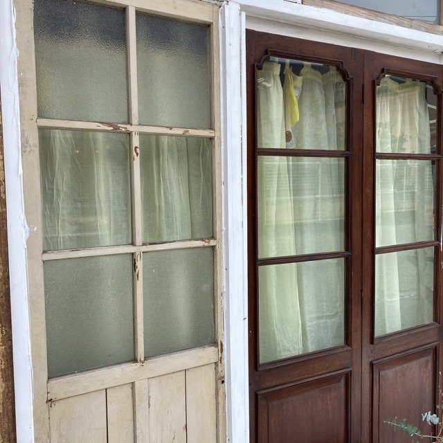 Double Gauze Curtains White