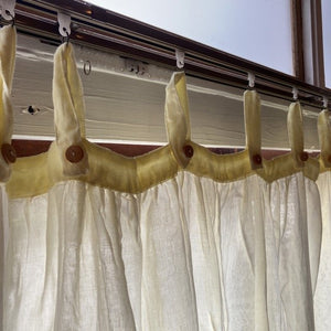 Double Gauze Curtains White