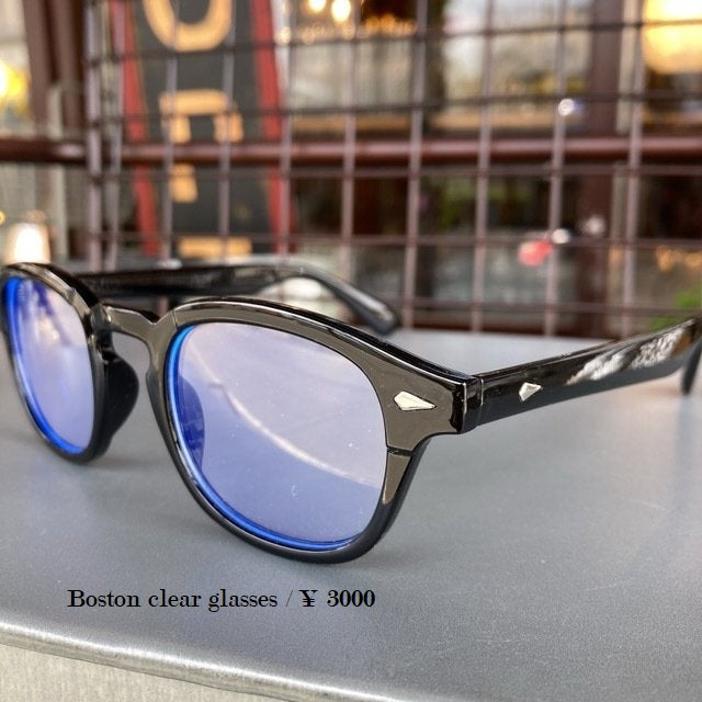 ボストンクリア眼鏡　グロスブラック