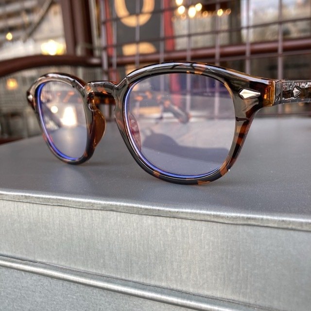 ボストンクリア眼鏡　べっ甲ブラウン