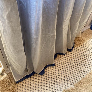Double gauze curtain, blue, 100 x 178 cm