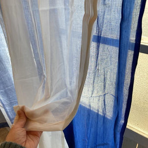 Double gauze curtain, blue, 100 x 178 cm