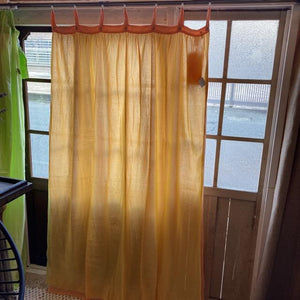 Double gauze curtain, orange, 100 x 178 cm