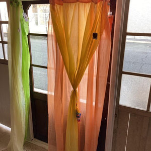 Double gauze curtain, orange, 100 x 178 cm