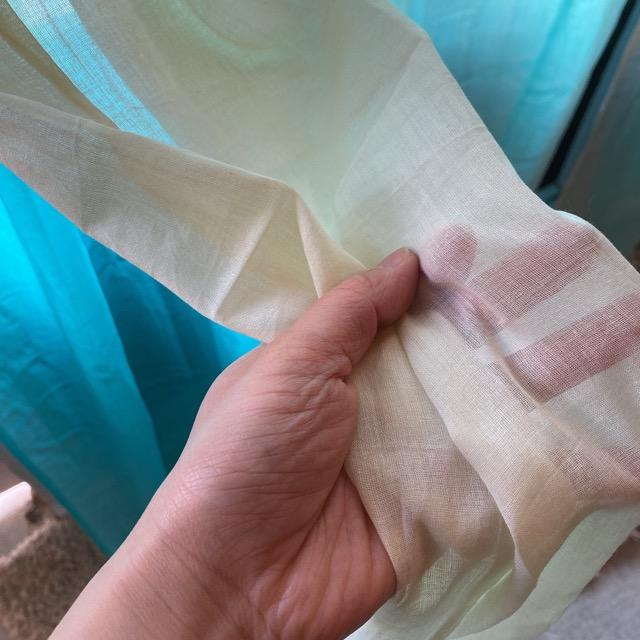Double gauze curtain, turquoise, 100 x 178 cm