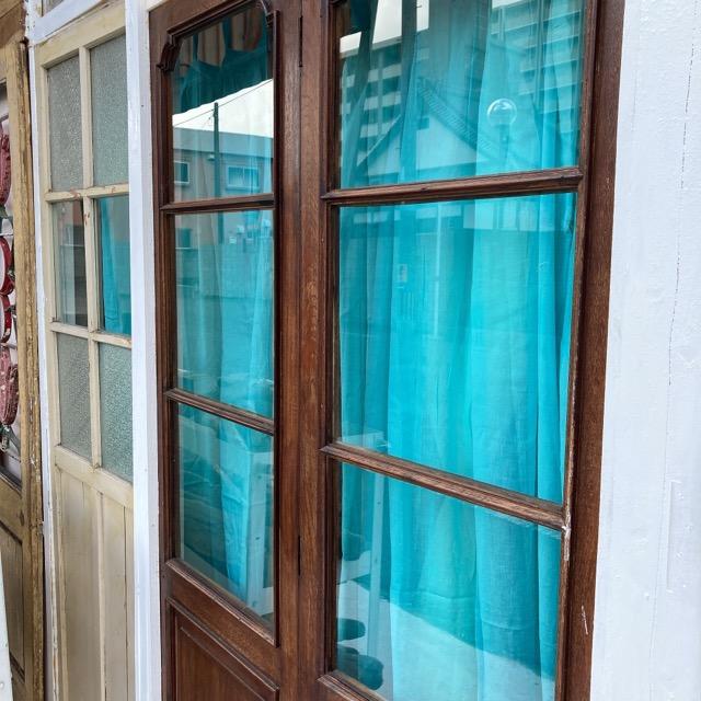 Double gauze curtain, turquoise, 100 x 178 cm