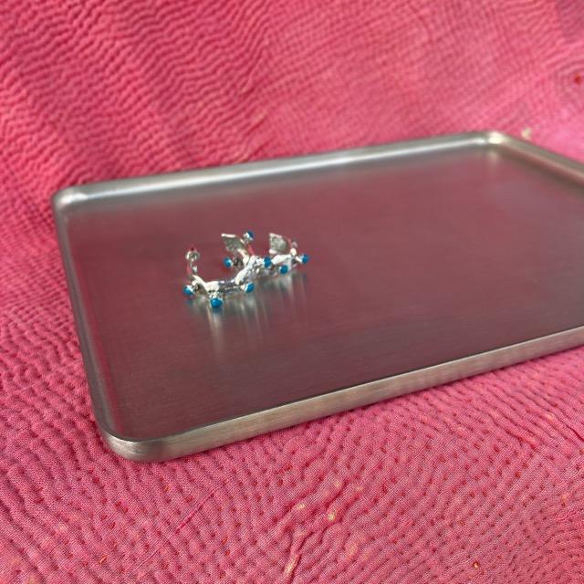 Stainless steel tray, size L