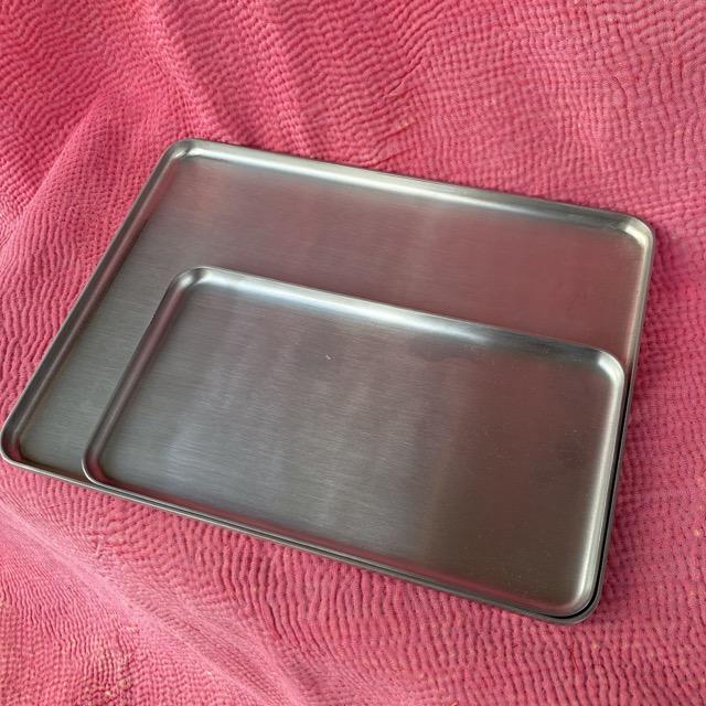 Stainless steel tray, size L