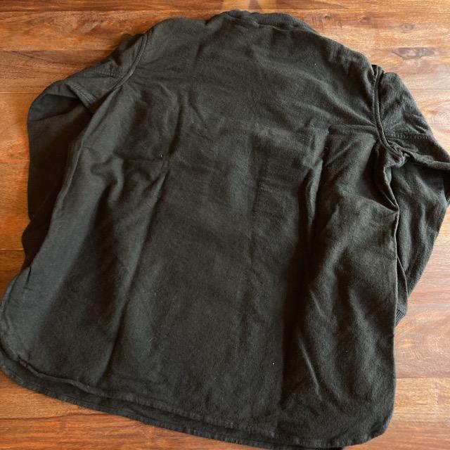 ハンガリー　モックネックスウェットシャツ　ブラック