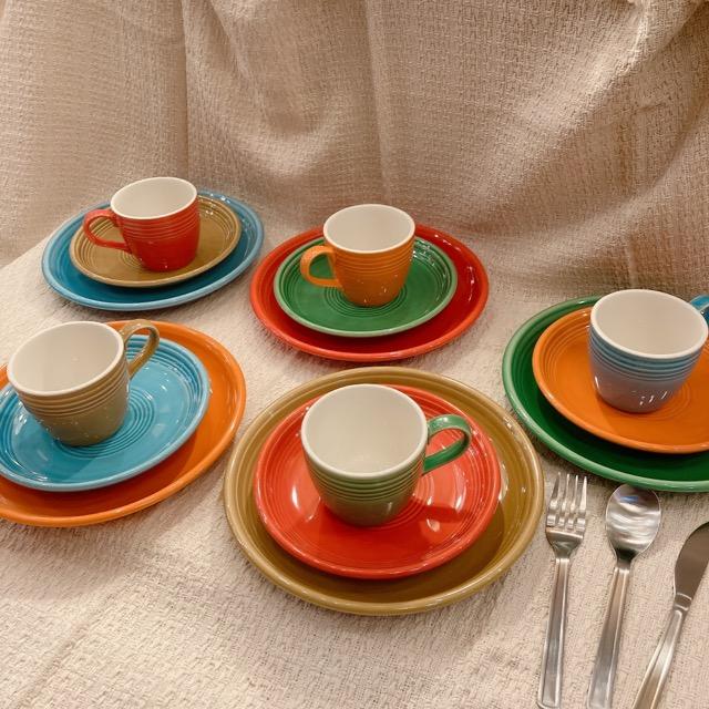 Retro Diner Cake Plate 5 Colors