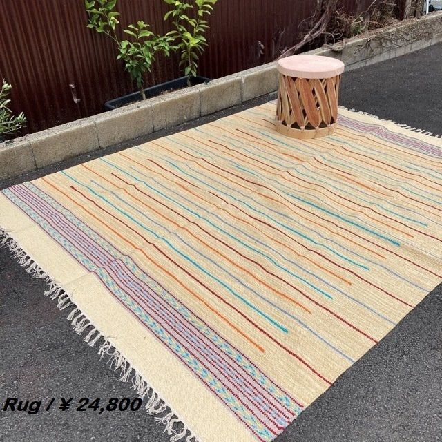 ポップボーダーラグ 　190×240cm　AURALEE/201200719