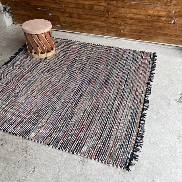 マルチレザーミックスラグ 　190×190cm　ORCHARD/201200703