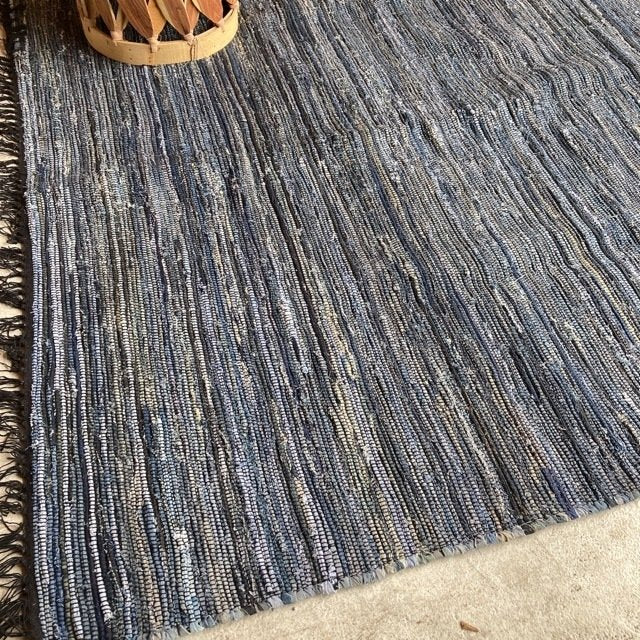 ブルーデニムラグ 　190×190cm　LOS/201200693