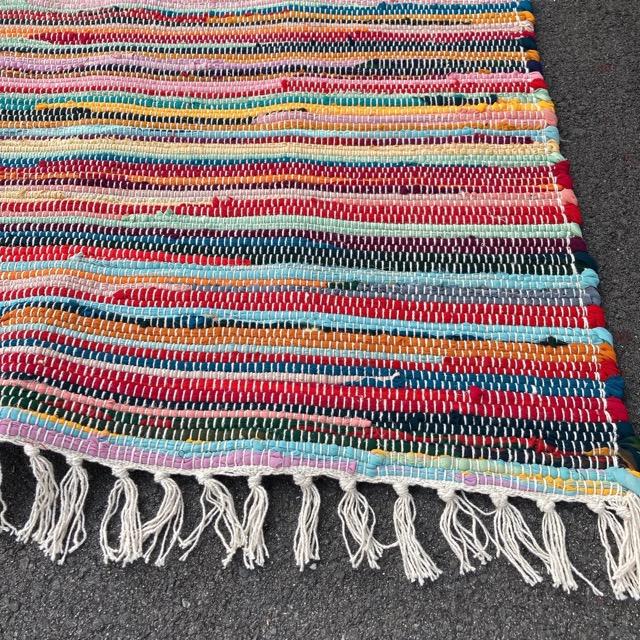 Mixed color chindi rug mat 90×140