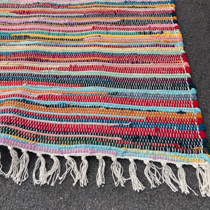Mixed color chindi rug mat 90×140