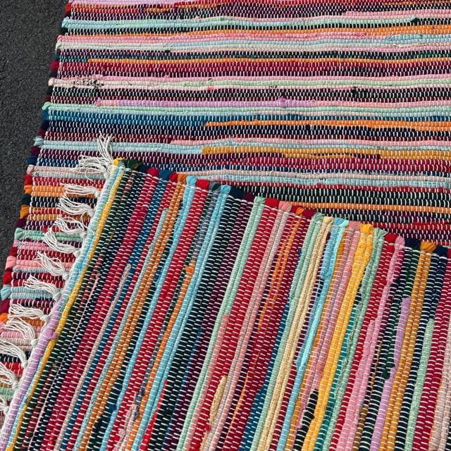 Mixed color chindi rug mat 90×140