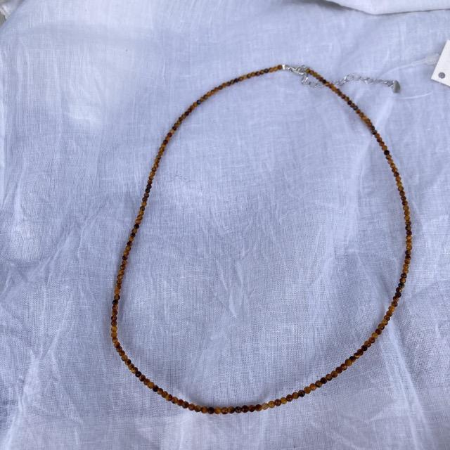 TOPANGA Accessory Mini Stone Choker Tiger Eye