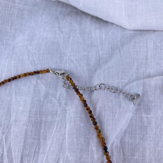 TOPANGA Accessory Mini Stone Choker Tiger Eye