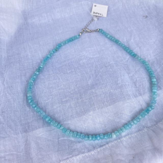 TOPANGA Accessory Mini Gem Choker Aquamarine