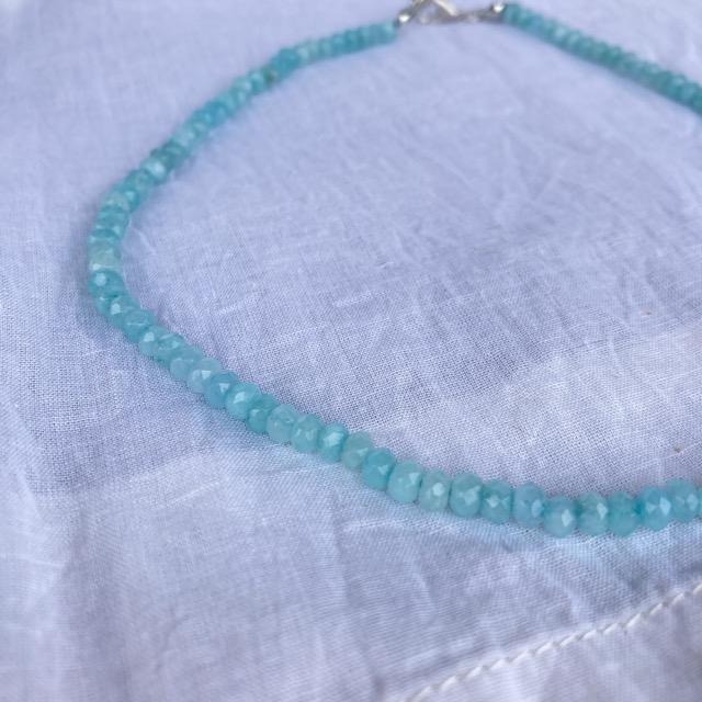 TOPANGA Accessory Mini Gem Choker Aquamarine