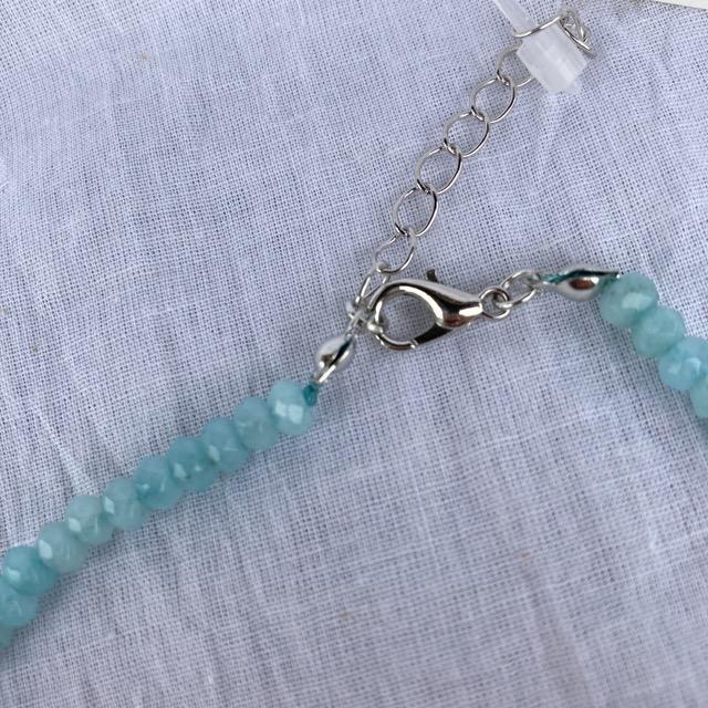 TOPANGA Accessory Mini Gem Choker Aquamarine