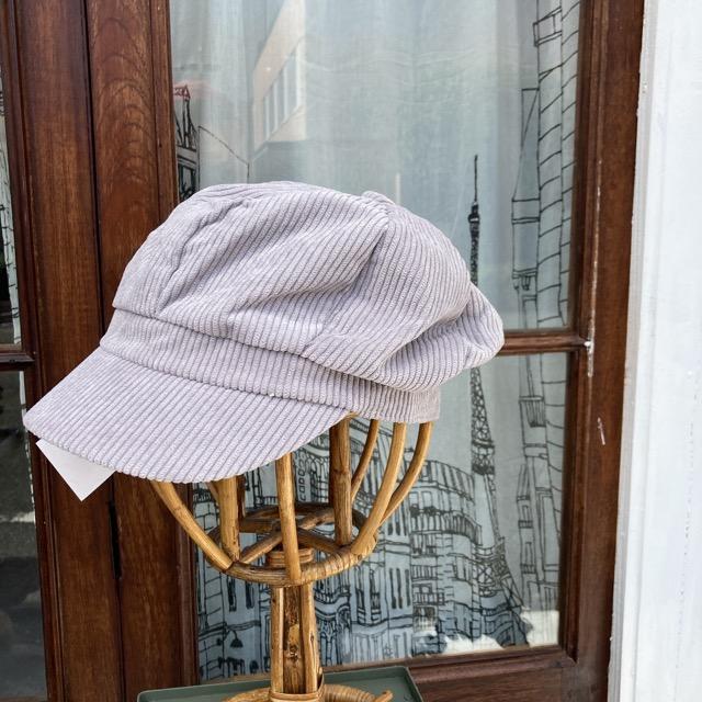 TOPANGA Accessory Corduroy Newsboy Cap, Grey