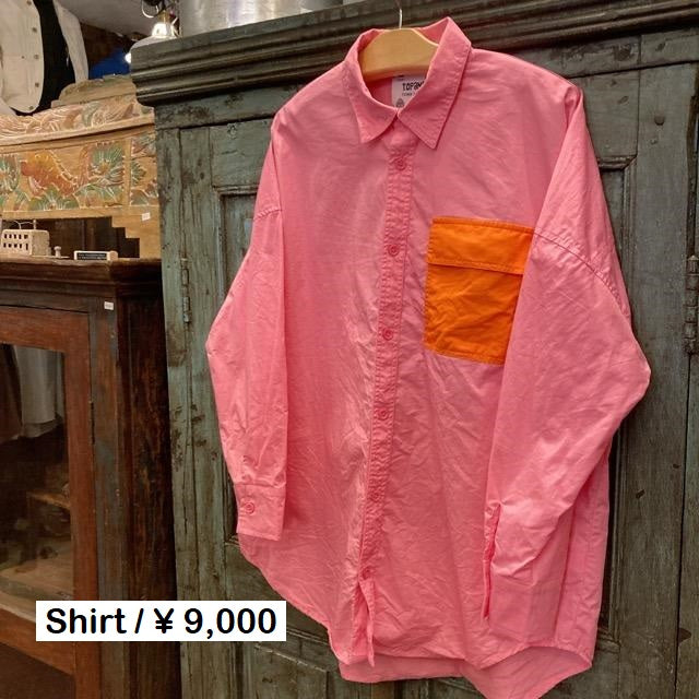 TOPANGA Lady's 　ビッグピンクシャツ