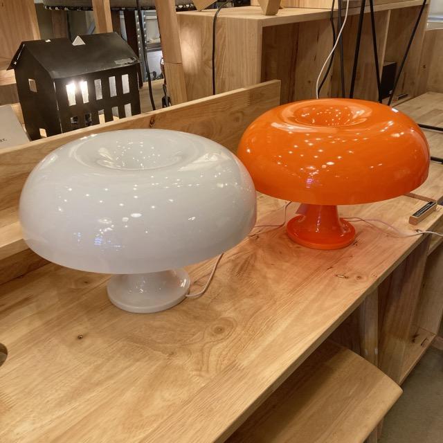 Mushroom Table Lamp White