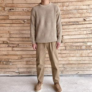 TOPANGA MEN'S コットン畦ニット　ベージュ