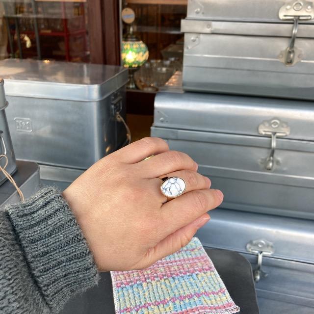 TOPANGA Accessories White Türkiye Ring