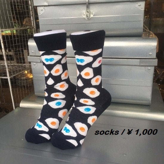 TOPANGA SOCKS 　カラフル目玉焼きソックス