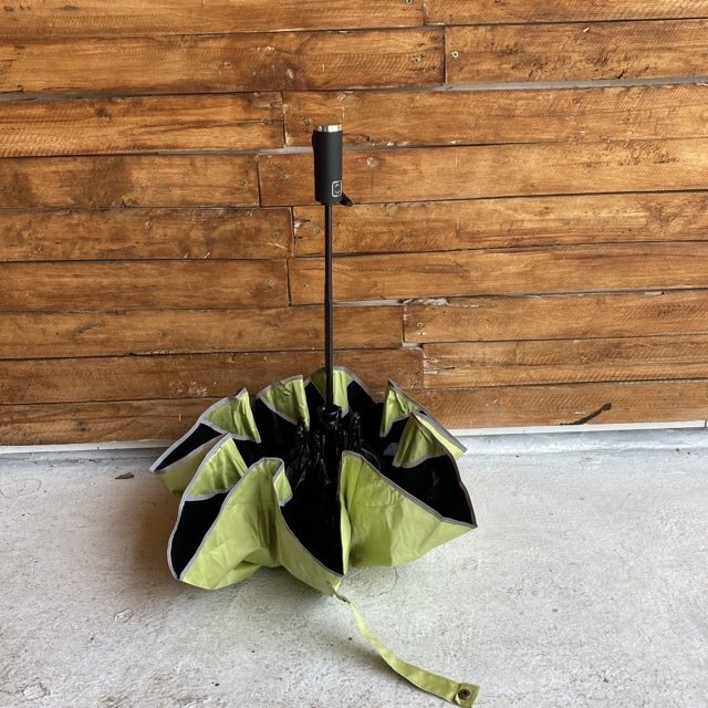 ワンタッチ折りたたみ傘　ライム