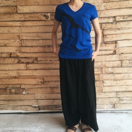 ハンドプリントＴシャツ　カモメ