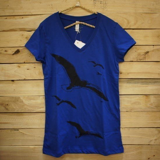 ハンドプリントＴシャツ　カモメ