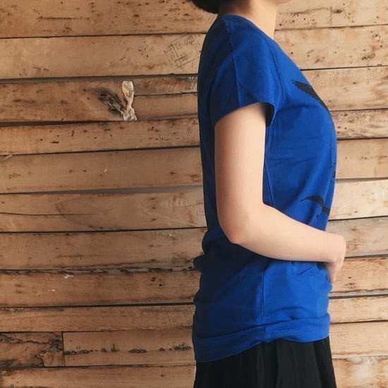 ハンドプリントＴシャツ　カモメ