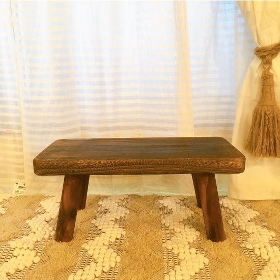 Wood Mini Stand Low/Brown