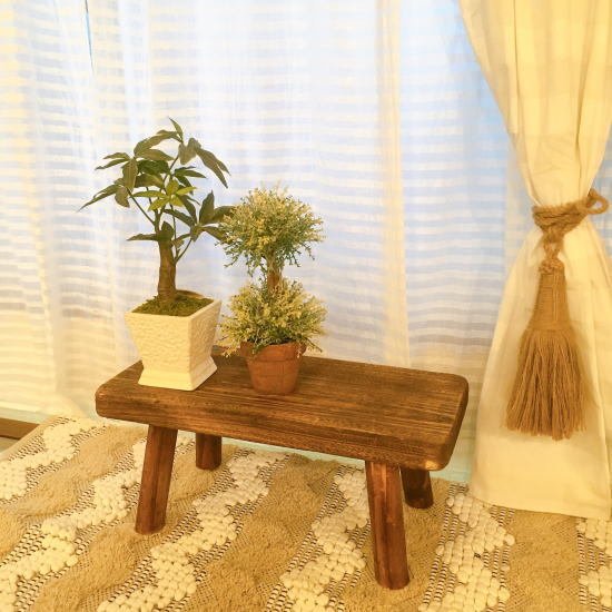 Wood Mini Stand Low/Natural