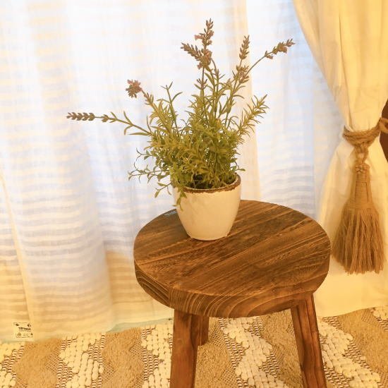 Wood Mini Stand Round/Natural