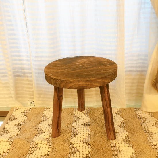 Wood Mini Stand Round/Natural