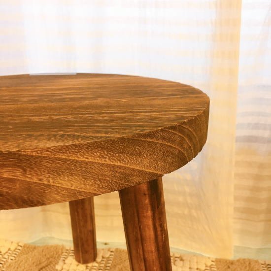 Wood Mini Stand Round/Natural