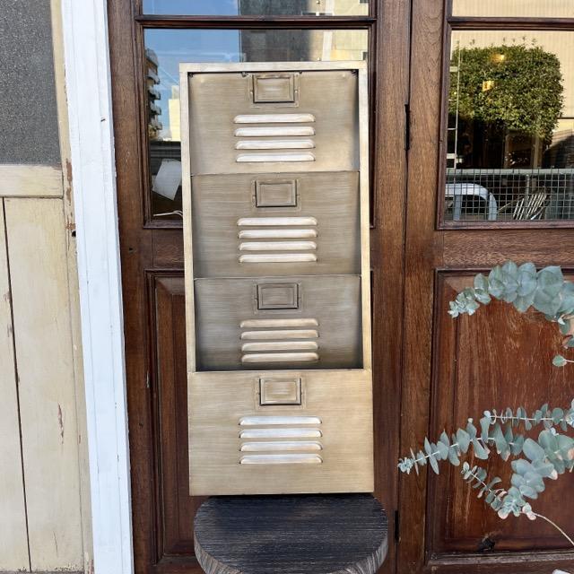 Industrial Metal Letter Rack