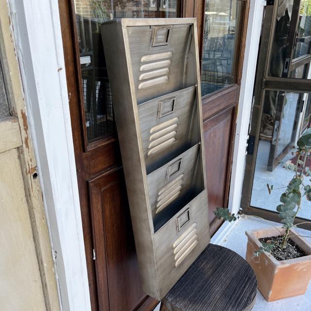 Industrial Metal Letter Rack