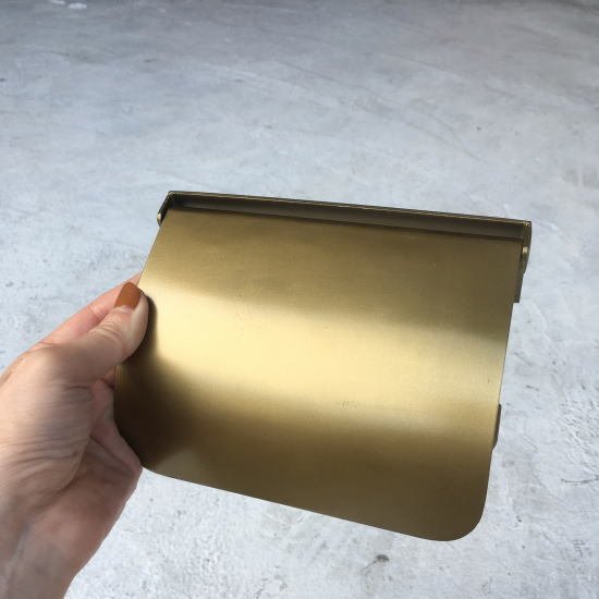 Iron Paper Holder Cover Antique Gold