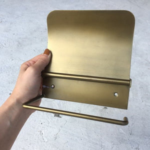 Iron Paper Holder Cover Antique Gold