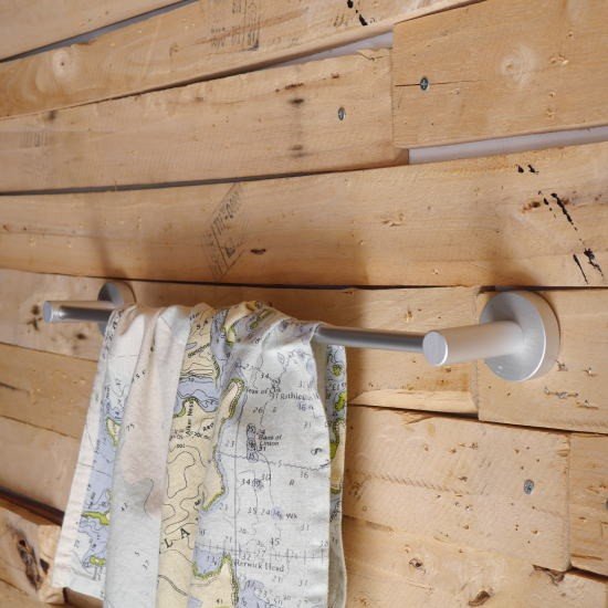 Aluminum towel bar